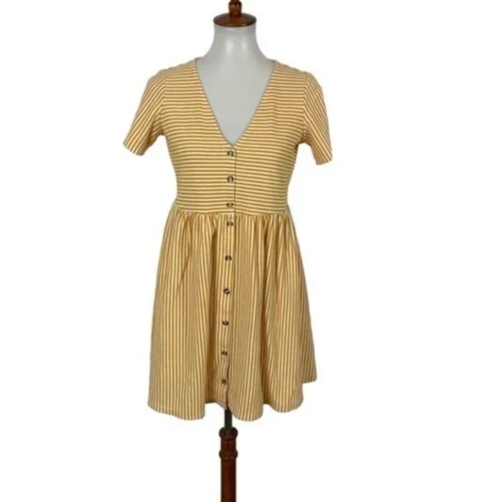 ASOS Yellow Button Dress - Picture 3 of 4